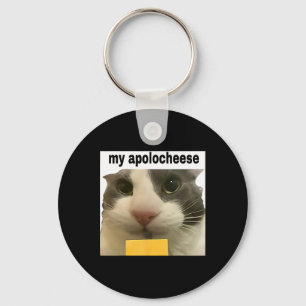 Meine Entschuldigung Lustiges Katzen-Meme Brainrot Schlüsselanhänger