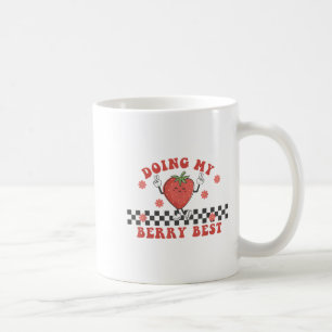 Meine Erdbeer-Himbeer-Motivation läuft Groovy Kaffeetasse