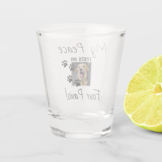 Meine Erholungen zum Frieden auf vier Säulen - Nie Schnapsglas