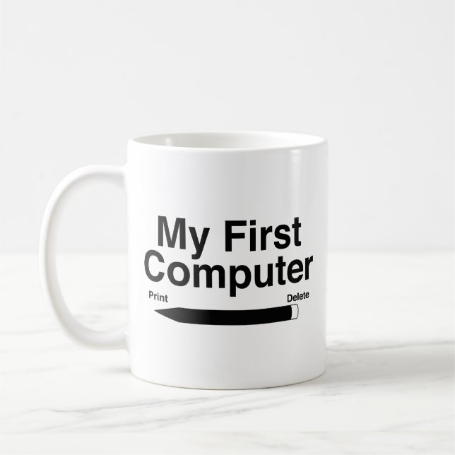 Meine erste Computer-Kaffee-Tasse Kaffeetasse (Links)