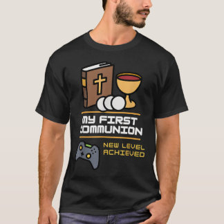 Meine erste Erstkommunion 2026 Jungen Mädchen Vide T-Shirt