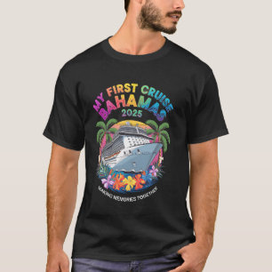 Meine erste Fahrt auf den Bahamas 2025 Niedliche e T-Shirt