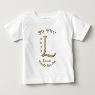 Meine erste Familie Wiedersehen Gold und Silber Le Baby T-shirt