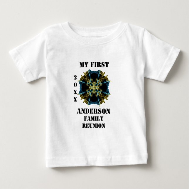 Meine erste Familie Wiedersehen Kaleidoskop Keepak Baby T-shirt (Vorderseite)