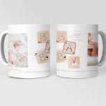 Meine erste frohe Weihnachten zwei Foto Baby Birth Kaffeetasse<br><div class="desc">💌 Teilen Sie die Liebe und verbreiten Sie Feiertag fröhlich mit meiner durchdachten Grußkarte. Diese Karte ist eine Leinwand für Ihre Urlaubswünsche an Freunde, Familie und Unis. Ich habe die faszinierenden Designs geschmückt und das hat meine gesamte Ferienkollektion bestimmt. Ich hoffe, dass Sie die Karten und Sammlung so viel wie...</div>