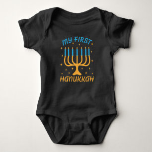 Meine erste Hanukkah Baby Strampler