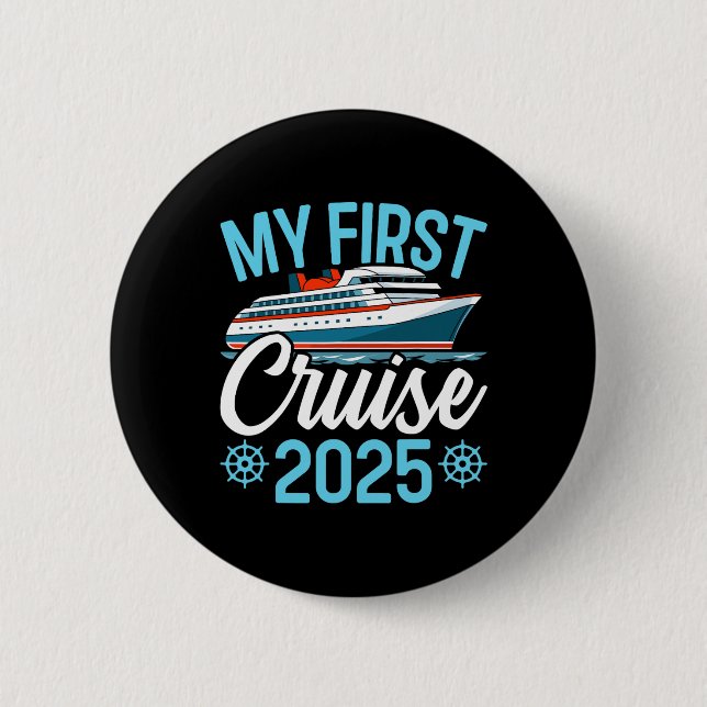 Meine erste Kreuzfahrt 2025 Familienurlaub Button (Vorderseite)