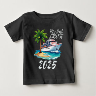 Meine erste Kreuzfahrt 2025 Sonnen Urlaub Baby T-shirt