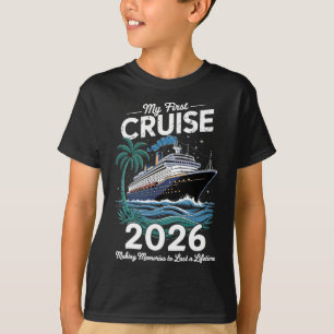Meine erste Kreuzfahrt 2026 Familienurlaubsreise S T-Shirt