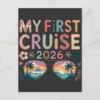 Meine erste Kreuzfahrt 2026, Geschenk für die erst Postkarte