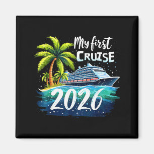 Meine erste Kreuzfahrt 2026 Lustige erste Kreuzfah Magnet