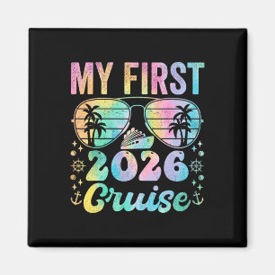 Meine erste Kreuzfahrt 2026 Urlaub Matching Family Magnet