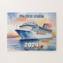 Meine erste Kreuzfahrt Aquarell Puzzle