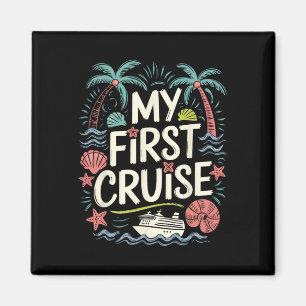 Meine erste Kreuzfahrt Familienurlaub Schiff Reise Magnet