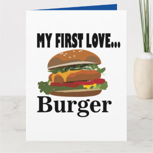 Meine erste Liebe Burger Gruß Karte