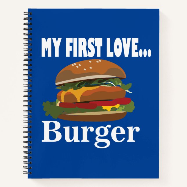Meine erste Liebe Burger Notizbuch (Vorderseite)