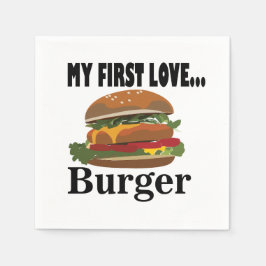 Meine erste Liebe Burger Party Serviette