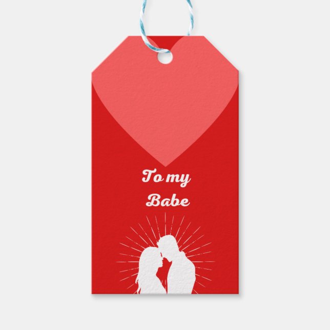 Meine erste Liebe Geschenkanhänger (Vorderseite)