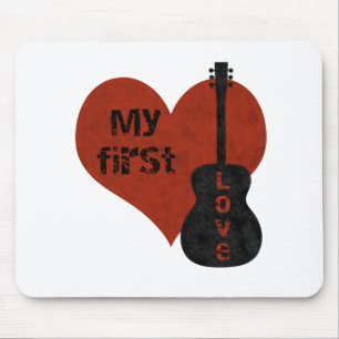 Meine erste Liebe Gitarre Mousepad