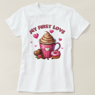 Meine erste Liebe Kaffee und Kuchen T-Shirt