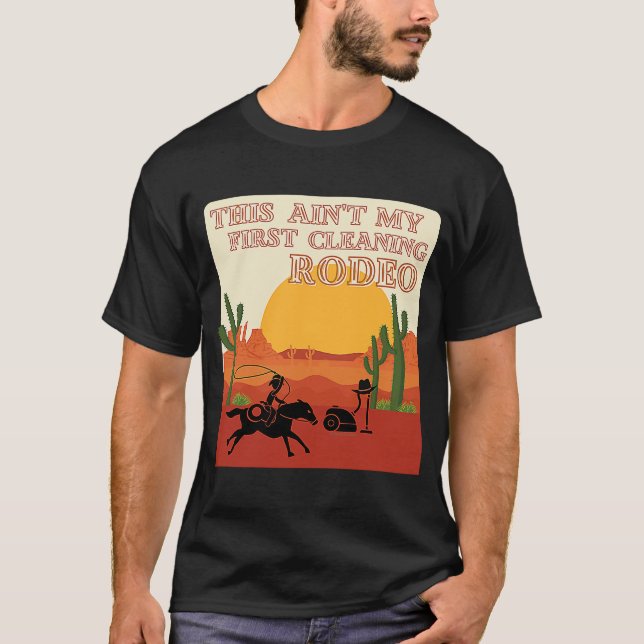 Meine erste Reinigung Rodeo Englisch Western T-Shirt (Vorderseite)