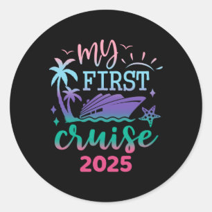 Meine erste Reise mit der Familie 2025 - Schiffsma Runder Aufkleber