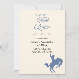 Meine erste Rodeo-Einladung zum ersten Geburtstag Einladung