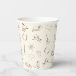 Meine erste Rodeo-Party-Cup zum Geburtstag Pappbecher