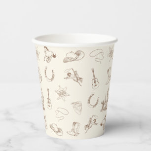 Meine erste Rodeo-Party-Cup zum Geburtstag Pappbecher