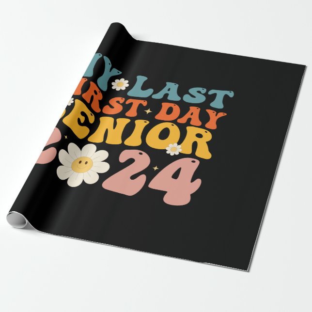 Meine erste Senior Class 2024 Geschenkpapier (Ungerollt)