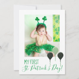 Meine erste St. Patricks Tagesfotokarte Karte