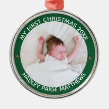 Meine erste Weihnachten Weiße Personalisierte Baby