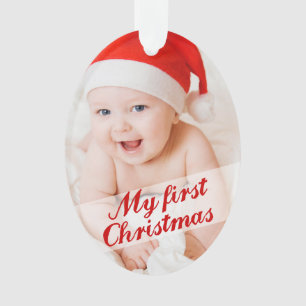 Meine erste Weihnachtsandenken-Verzierung Ornament