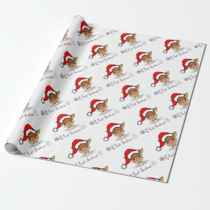 Meine erste Weihnachtsbaby-Giraffe Geschenkpapier