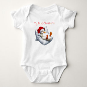 Meine erste Weihnachtsente Baby Strampler