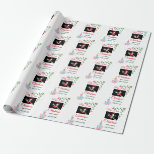 Meine erste Weihnachtskerze gibt dem Foto den Name Geschenkpapier