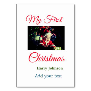 Meine erste Weihnachtskerze gibt dem Foto den Name Tischnummer