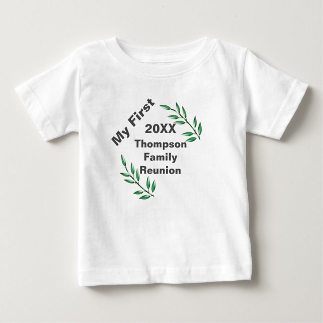 Meine erste Wiedersehen-Bäume meiner Familie sind  Baby T-shirt (Vorderseite)