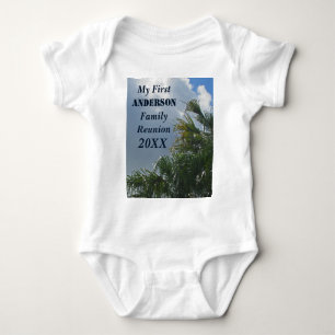 Meine erste Wiedersehen Palm Trees Beach Baby Strampler
