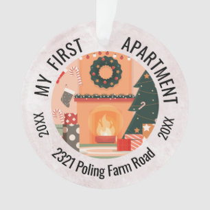 Meine erste Wohnung 2023, benutzerdefinierte Adres Ornament