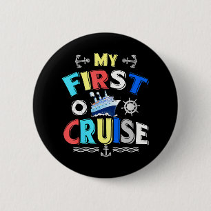 Meine ersten Cruise Girls and Boys Rookie Reisende Button