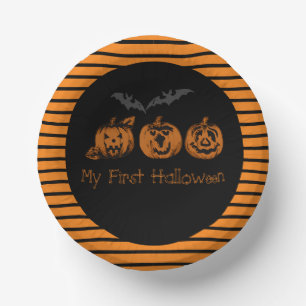 Meine ersten Halloween-Papierschale Pappteller