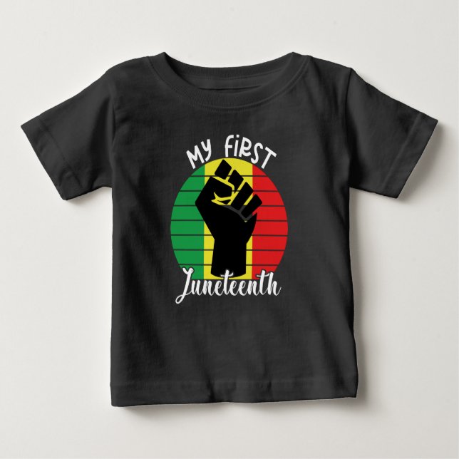 Meine ersten jugendlichen, Retro-afrikanischen sch Baby T-shirt (Vorderseite)