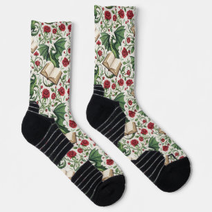 Meine ersten Lieben - Drachen und Bücher Socken