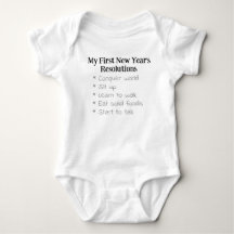 Meine ersten Neujahrsvorsätze, Unisex, Lustig   