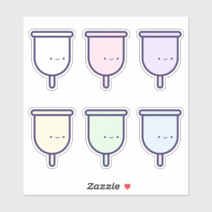 Meine ersten Niedlichen Rainbow Menstruationsups Aufkleber