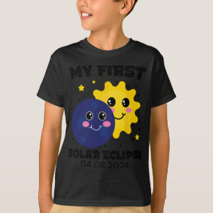 Meine ersten Solar Eclipse Kindermädchen 2024 Sol T-Shirt