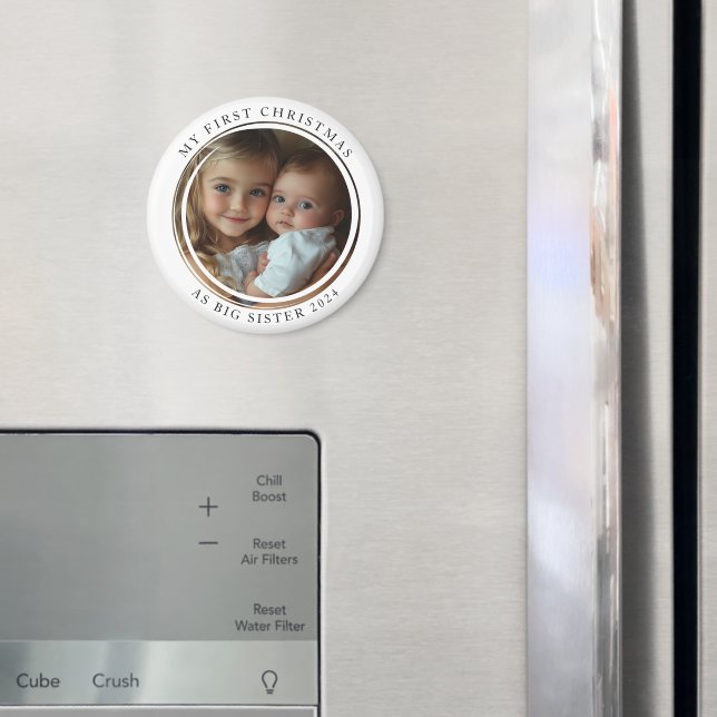 Meine ersten Weihnachten als große Schwester Custo Magnet (In Situ (Kühlschrank))