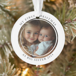 Meine ersten Weihnachten als große Schwester Custo Ornament