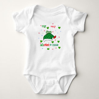 meine ersten Weihnachten Baby Strampler
